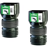 Flex-Drain ADP53102 Downspout Adaptor, Landscaping Drain Pipe Adapter 3 by 4 by 4-Inch 2 Pack