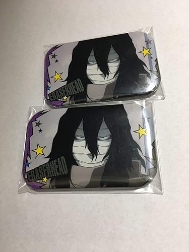 Amazon 僕のヒーローアカデミア ヒロアカ まるかく 缶バッジ 相澤消太 イレイザーヘッド 2個セット アニメ 萌えグッズ 通販