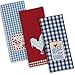 DII Rise and Shine Rooster Collection 100% Cotton Every Day Basic, Dishtowel Set, Rise and Shine 3 Piece (CAMZ35808)