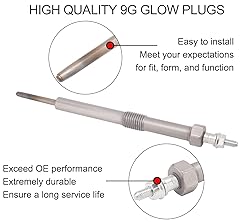 12639701 Diesel Glow Plugs 9G for Duramax LLY LML