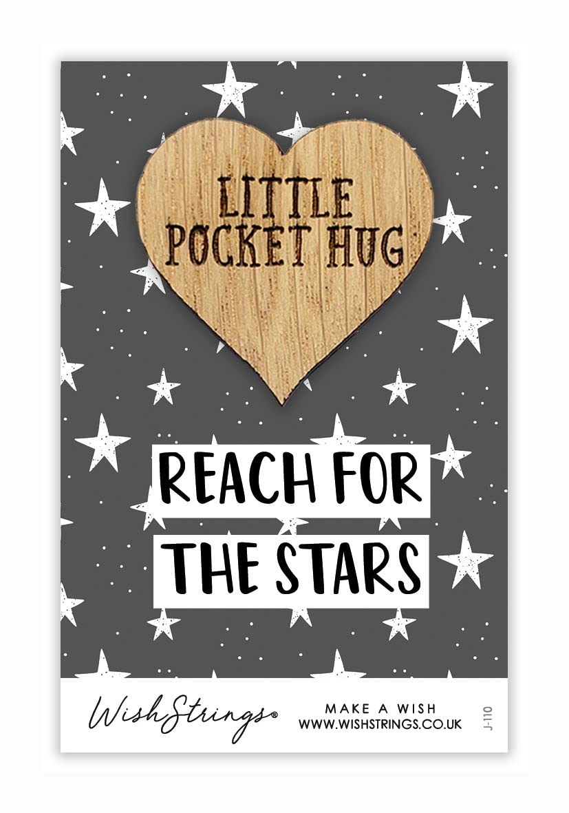 Reach for The Stars Little Pocket Hug Wish Token Keepsake Gift Idea SPH005