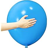 18 Inch Blue Balloons 12 Pack Large Latex Party Balloons Round Helium Balloon for Christmas Wedding Birthday Party Baby Shower Anniversary Festival Party Decorations (Blue Balloon 18 inch)