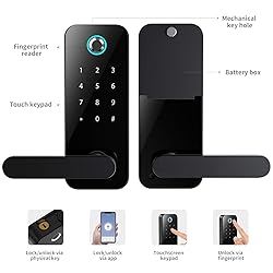 COOLOUS Keypad Smart Door Lock with Handle Keyless