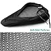 FineGood Gel Bike Saddle with Seat Cover and Seat Post Clamp, Bicycle Seat Cushion, with Free Waterproof Cover and 31.8mm Quick Release Clamp – Blackthumb 3