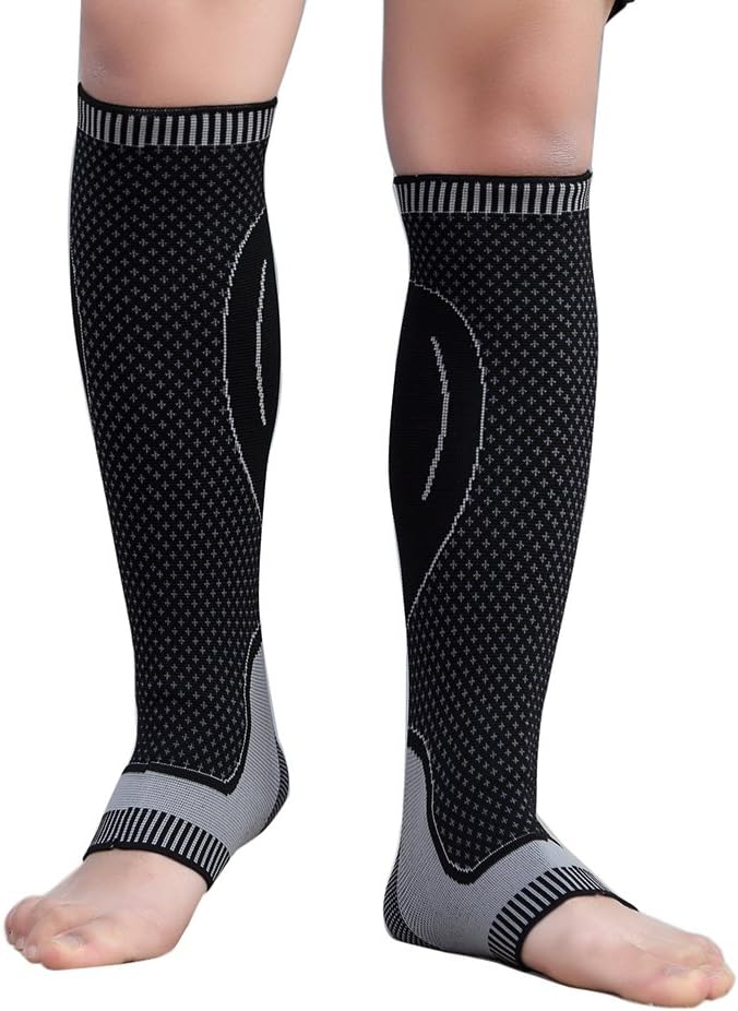 HipStone Plantar Fasciitis Compression Socks(1 Pair), 20-30 mmHg Foot Compression Sleeves for Ankle/Heel Support, Increase Blood Circulation, Relieve Arch Pain, Reduce Foot Swelling