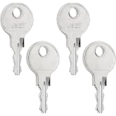 J327 Truck Cap Lock Keys, Camper Shell Lock Key Replacement | For Bauer/ Leer/ Knapheide/ Raider Fit Truck Cap, Camper Shell, Camper Topper, RV T-handle, 4 pieces
