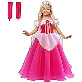 CQDY Girls Cinderella Costumes Halloween Princess Dress Up Fancy Birthday Party Ball Gown
