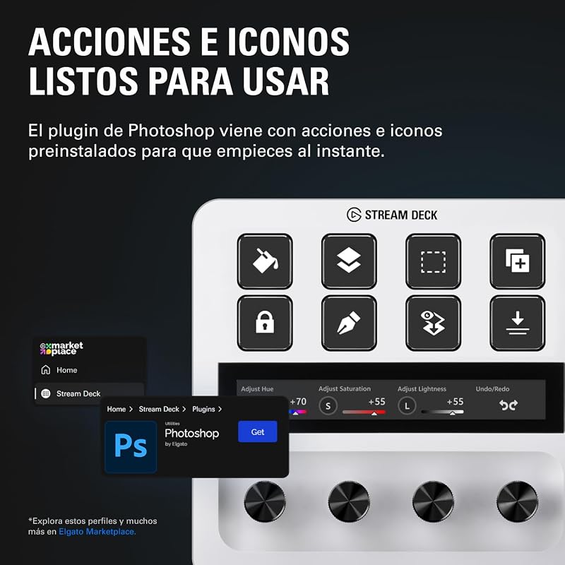 Stream Deck + White, mezclador y controlador
