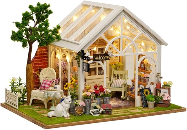 miniature greenhouse dollhouse diy kit