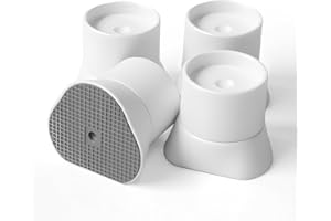 Mumeasy 4 Pack Baby Gate Wall Protector Extender – Pressure Mounted Safety Gate Extension Kit 0.78-3.96 in, Protects Walls & Doorways from Pet & Dog Gates, Works on Stairs & Door, White