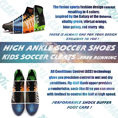image for WETIKE Kids Soccer Cleats for Boys Youth Cleats Football Boots with Hi