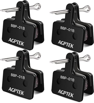 AGPTEK Bike Brake Pads 4 Pairs Disc Compatible with Shimano M515 M525 C501