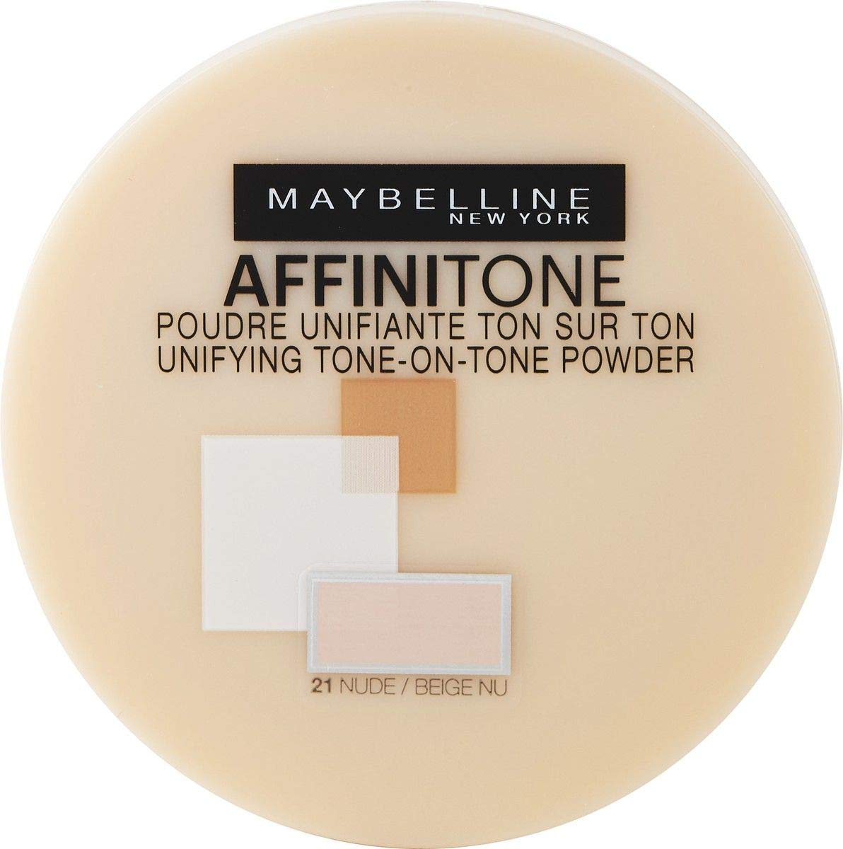 Maybelline New York Affinitone True-To-Skin Perfecting Pressed Compact Powder - 21 | Nude, beige
