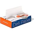 Fit Meal Prep [500 Pack] 8 x 10.75" Wax Paper Sheets for Food, Interfolded Precut Deli Paper, Pop Up Grease-Proof Sandwich Paper Wraps, Waterproof for Lunch, Food Basket, Microwave Cover, BBQ