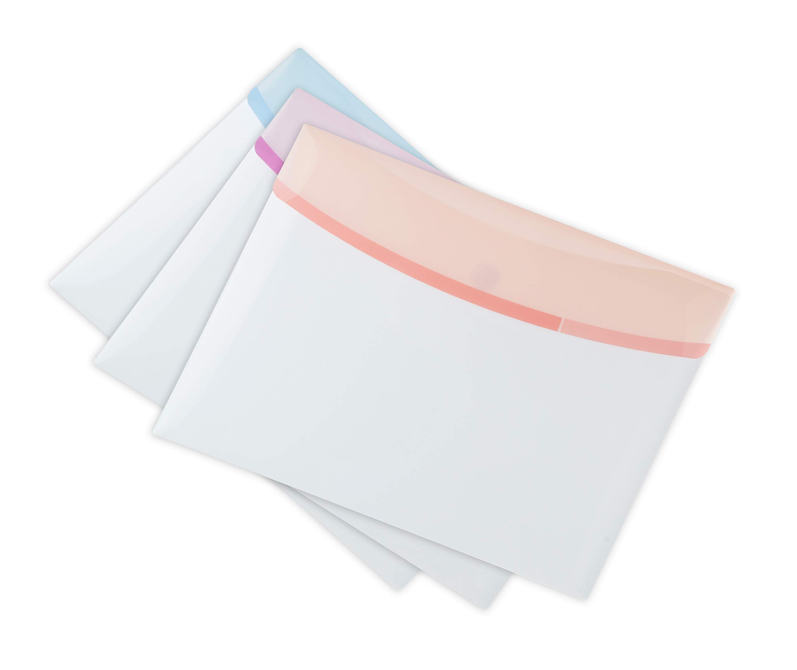 Tarifold ES 510239 - Dream Colour, Pack of 6 Folders Envelopes A4 Plastic Portfolios, Pastels