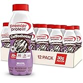 Premier Protein COFFEEHOUSE Mocha Protein Shake with Caffeine for Energy – 30g Protein, No Added Sugar, 24 Vitamins & Minerals, 11.5 fl oz, 12 Pack