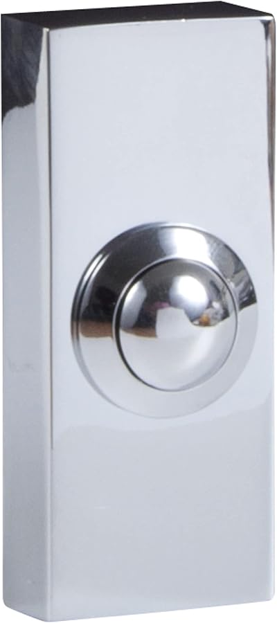 Byron Wired Bell Push Surface Mounted Chrome