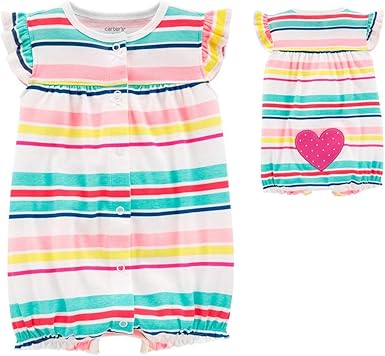girls rainbow romper