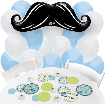 Amazon Com Dashing Little Man Mustache Party Confetti And
