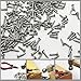 Linwood Small Smooth Round Head Nails Multi-Purpose for DIY Decorative Pictures Boxes Household Accessories 200pcs (0.04x0.4inch, Silver)