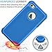 iPhone 5S Case, iPhone SE Case, Tekcoo(TM) [Tmajor Series] [Navy Blue] iPhone 5 5S SE 5SE Case Shock Absorbing Hybrid Defender Rugged Cover Skin Shell Hard Plastic Outer & Rubber Silicone Inner