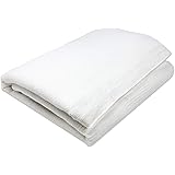 EverOne White Cotton Thermal Blanket, 66” x 90”