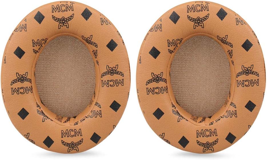 Beats Studio 2/3 Replacement Earpads,Protein Leather/Memory Foam Ear Cushion Cover Ear Cups for Beats Studio 2.0 Wired/Wireless B0500/B0501 & Studio 3.0 Over Ear Headphones by Dr. Dre,Floral Brown
