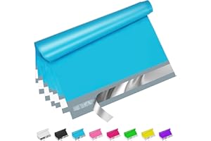 Jowlroel Blue Poly Mailers 9x12 Inch 100 Pcs, Strong Adhesive Shipping Bags for Clothing, Self-Sealing and Waterproof Mailing Envelopes, Privacy Protected Mailer Bags for Small Business