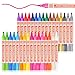 Acrylic Paint Pens for Rock Painting, 24 Pastel Colors Paint Markers for Stone, Wood Slices, Egg Easter Decorations, Ceramic, Pumpkin Decorating Kit, Art Craft Painting Supplies, Extra Fine Tip (32)