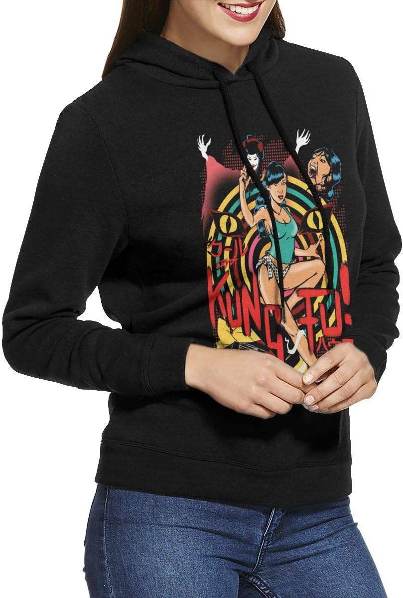 QEHAO Cowboy Bebop See You Space Cowboy Long Sleeve Pullover Sweatshirt Hoodies for Women Black