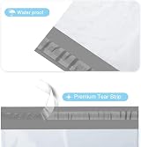 Switory Parcel Bags 25Pcs 10x13in White Self Seal Poly Mailers Clothing view 2