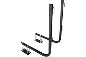 Camco Rhino RV Bumper Mount Tote Tank Holder - Features a Powder-Coated Steel Construction, Heavy-Duty Straps, and Fits Both 4-inch and 4-1/2-inch Bumpers (39010)