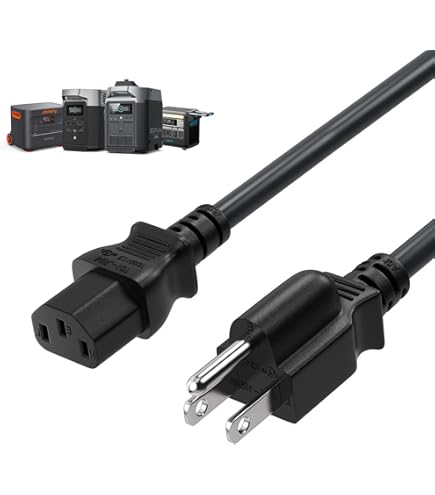 Amazon.com: Replacement 6ft Notched Plug 3 Prong AC Power