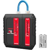 NOYAFA Network Cable Tester - with POE Wire Checker, Automatic Network Tester for RJ45 RJ11 RJ12 CAT5 CAT6 CAT7 UTP Cables, for Home Office Network Maintenance, NF466