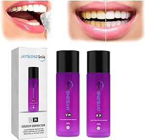 v34 colour corrector serum purple toothpaste