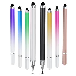 YaCeSyn 8 Pcs Universal 2 in 1 Stylus Pens for
