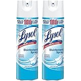 Lysol Disinfectant Spray, Crisp Linen, 38oz (2X19oz) (.4 Pack(2x19oz))