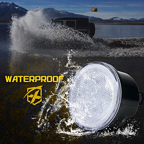 image for Xprite LED Amber Turn Signal Light with Clear Lens and Halo DRL for 20