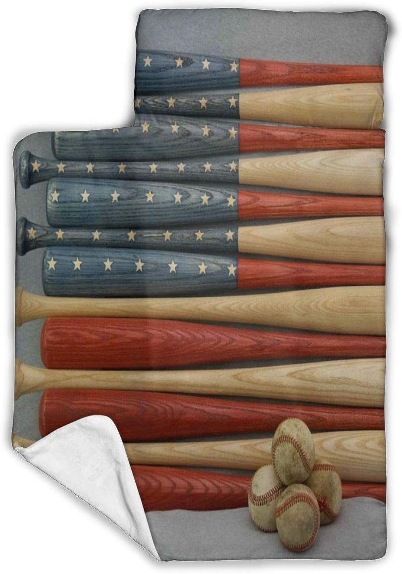 HangWang Toddler Nap Mat Baseball Players Kids Child Sleeping Bag with Pillow and Microfiber Fleece Blanket for Preschool,Daycare,Kindergarten,Sleepovers,Travel,Boys,Girls,Bedding 43x21x2 inch