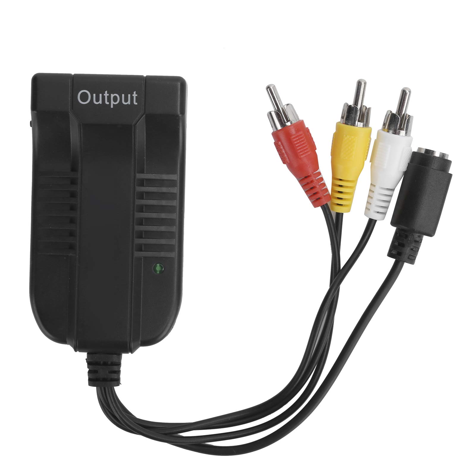 fasient1 AV S-Video to HDMI Converer PAL_B / N/M NTSC J_M / J/Nc CVBS/SVideo to HDMI Adapter Converter, Support 1080P, for TV,VHS VCR,DVD Recorders, etc