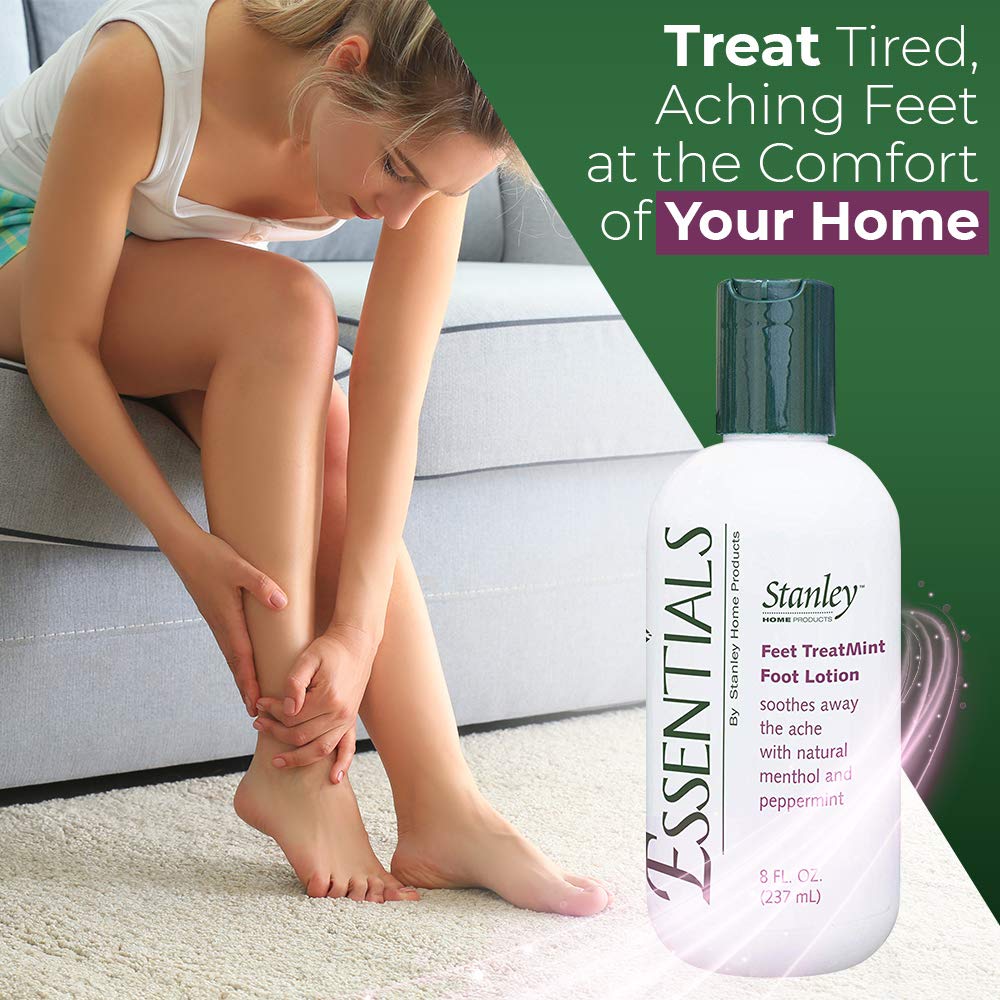 Stanley Essentials Feet TreatMint Foot Lotion 8oz – Moisturizing Foot Cream with Natural Peppermint – Relaxing Pain Relief For Men & Women : Beauty
