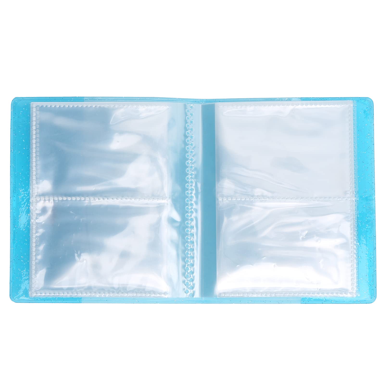 64 Pockets 3 Inch Photo Album, 3 Inch Photo Album PVC Material for Photography Lighting for Videographer Tools for Photography Accessories for Shooting Tools(blue)