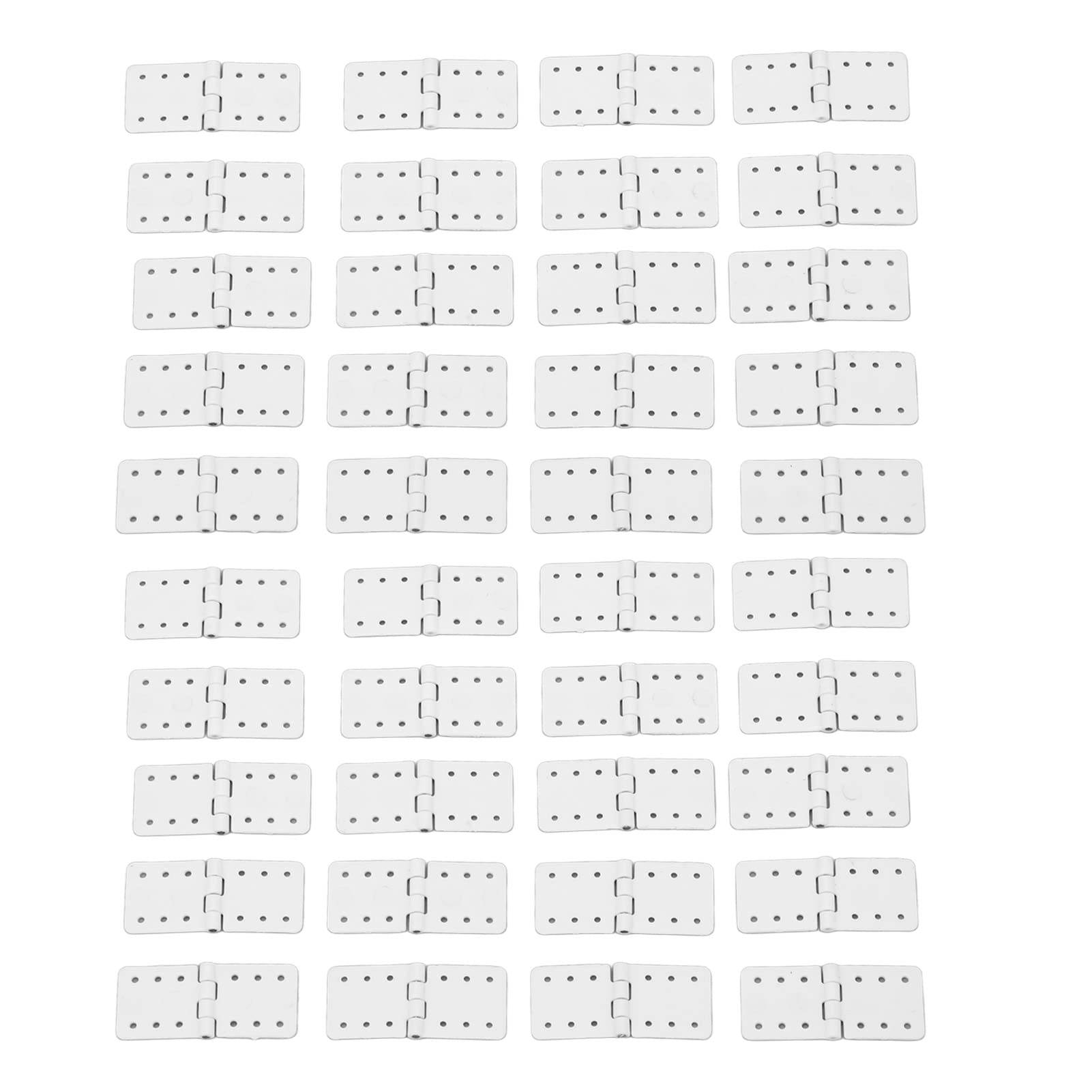 Socobeta RC Aircraft Hinge, 40PCS RC Pinned Hinges Remote Control Airplane Plastic Hinge Model Aircraft Wing Parts for RC Airplane Plane Parts Model Replacement(Small)