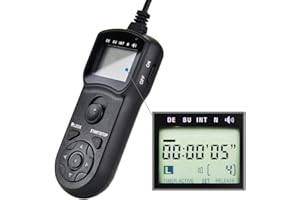 JJC Wired Intervalometer Timer Shutter Release Remote for Olympus OM System OM-5 OM-1 OM-D E-M5 Mark III E-M1 Mark III E-M1 Mark II E-M1x Replaces Olympus RM-CB2