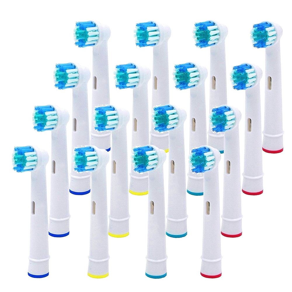 Amazon Com Replacement Toothbrush Heads Compatible With Oral B Braun Soft Bristles Dual Precision Clean 16 Beauty