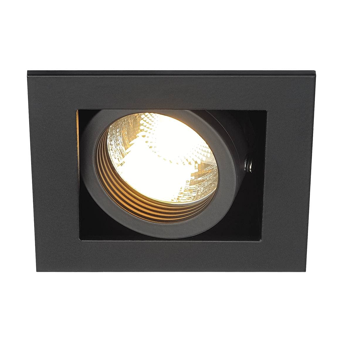 SLV recessed Ceiling Light KADUX 1 / spot, floodlight, Ceiling spot, Ceiling Light, Built-in LED Light, Internal Lighting / GU10 50W Black