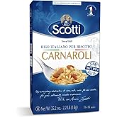 Riso Scotti - Carnaroli Risotto Rice, 2.2 lbs (1 kg) | Chef Selected, Italian Carnaroli Rice for Perfect Risotto, Vacuum Packed, Gluten Free, Non-GMO, Product of Italy