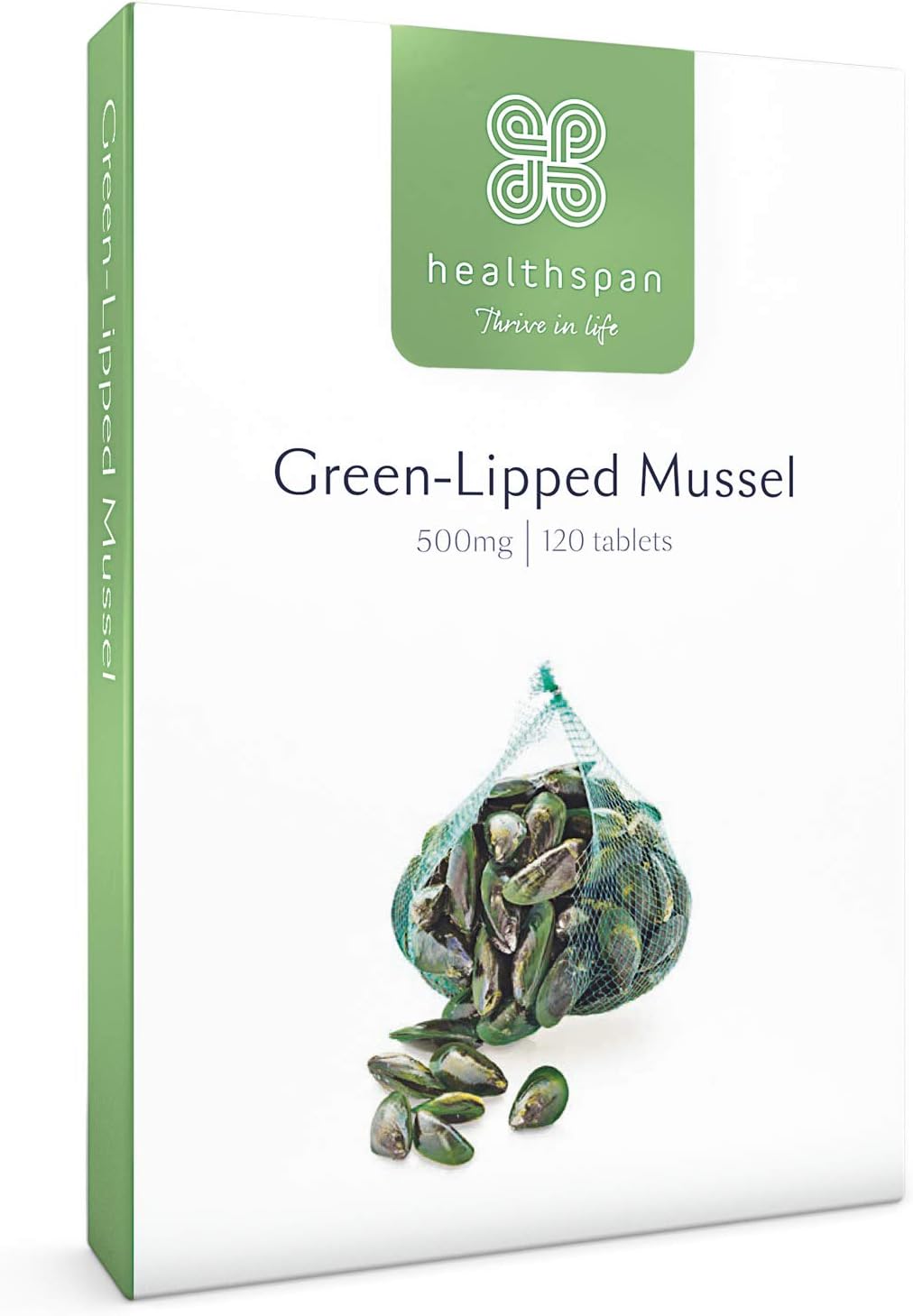 Healthspan Green Lipped Mussel (120 Capsules), 120 count (Pack of 1)