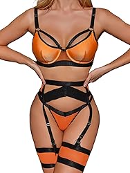 Kaei&Shi Garter Belt Thong Lingerie for