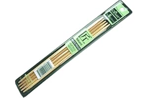 CLOVER NEEDLECRAFT Takumi Double Point Needle 7" Size 6(Pack of 5)